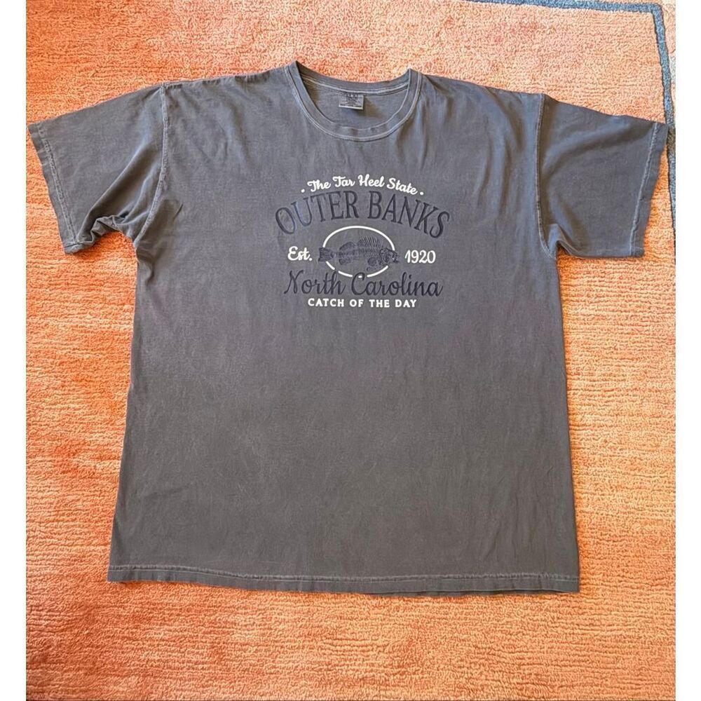 Comfort Colors Gray T-Shirt Men’s Size XL 100% Cotton Vintage Wash